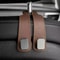 2 In 1 Car Seat Back Cover And Hook Organizer Faux Leather Protector 1