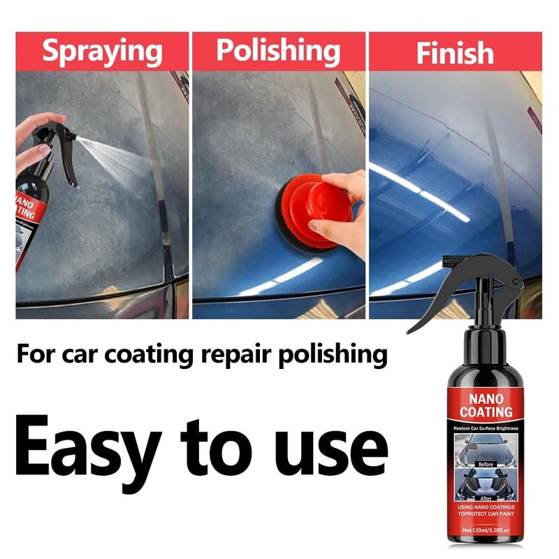 Graphene Nano Ceramic Car Coating Kit High Gloss Paint Protection 13