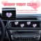 Crystal Heart Car Air Vent Freshener Clips 2 Pack Valentine Decor 6