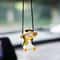 Cute Swing Sitting Duck Car Hanging Ornament Rearview Mirror Decor 4