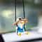 Cute Swing Sitting Duck Car Hanging Ornament Rearview Mirror Decor 8