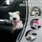 Cute Plush Puppy Steering Column Decor Car Interior Accessory 0