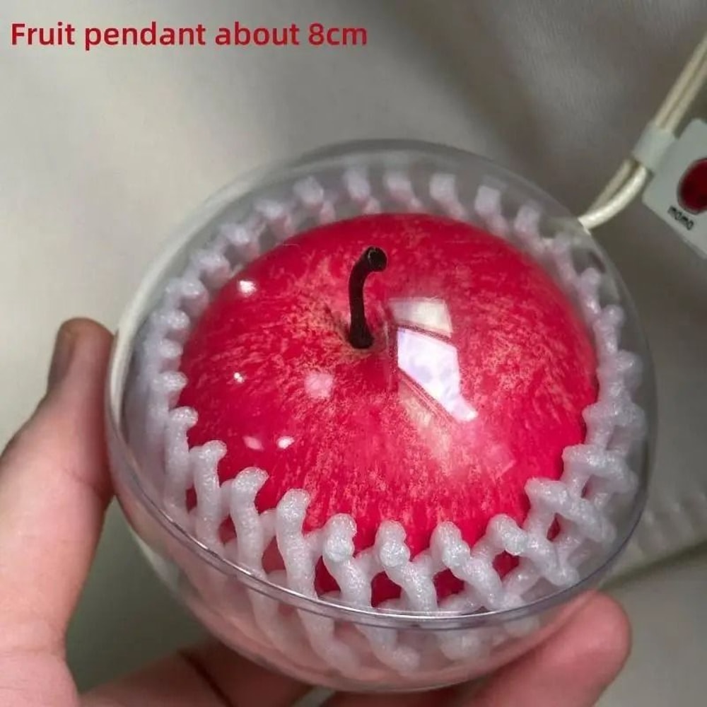 Cute Simulated Fruit Keychain Car Ornament Bag Charm Pendant 4