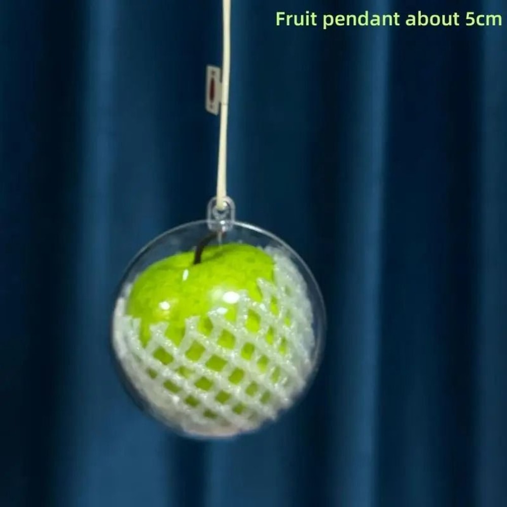 Cute Simulated Fruit Keychain Car Ornament Bag Charm Pendant 2
