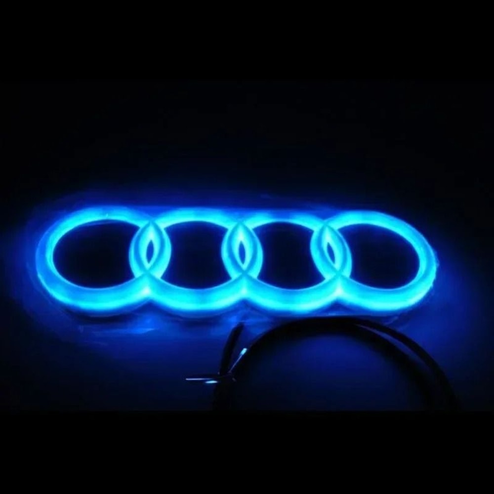 Audi Front Grill LED Emblem Light Car Logo Lamp Accessory 4