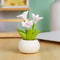 Mini Flower Pot Elf Car Ornament Cartoon Bonsai Decor 5