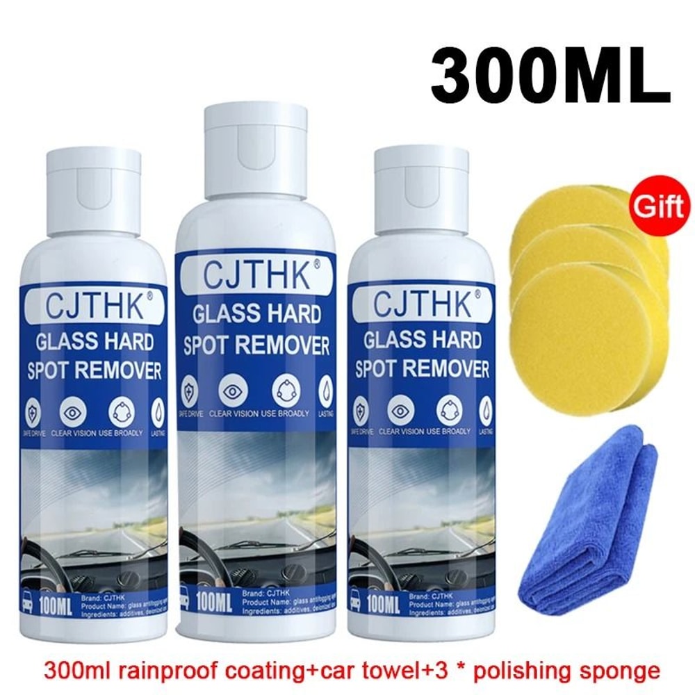Car Glass Polish Coating Kit Windshield Water Repellent Cleaner 4