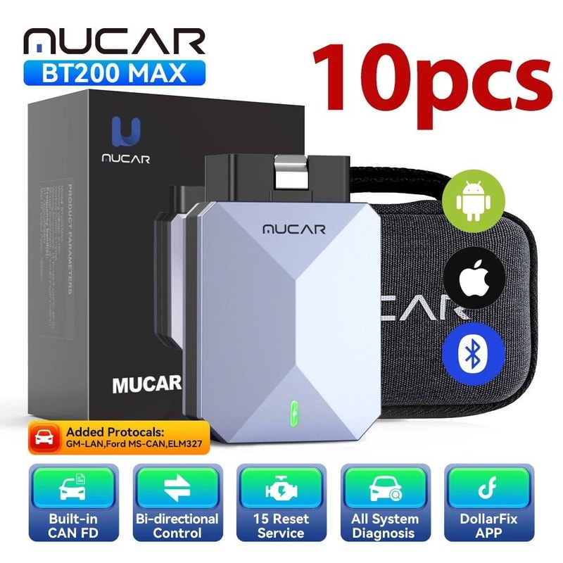 MUCAR BT200 MAX OBD2 Scanner Full System Diagnostic Tool 4