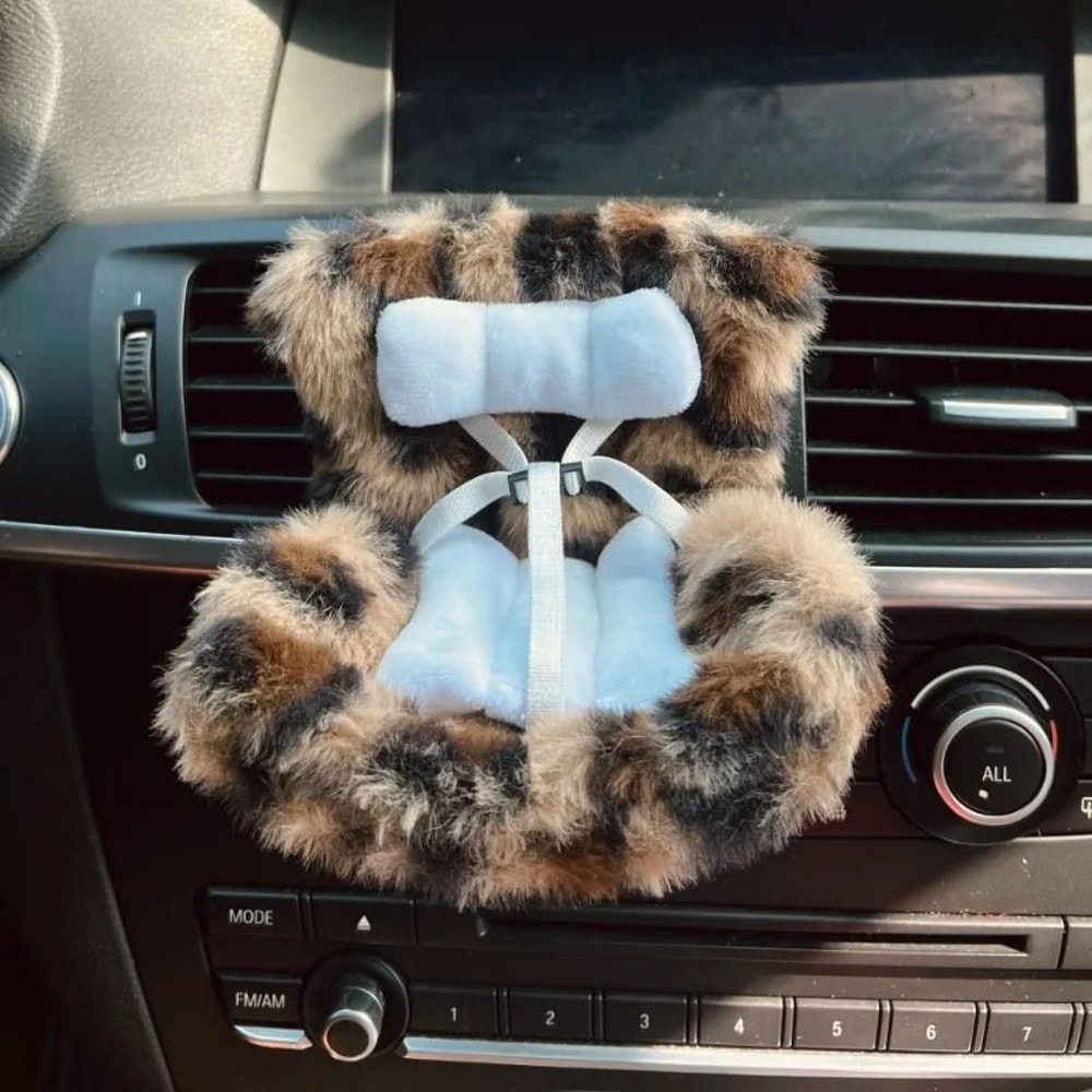 Kawaii Labubu Car Doll Safety Seat Interior Decoration 7