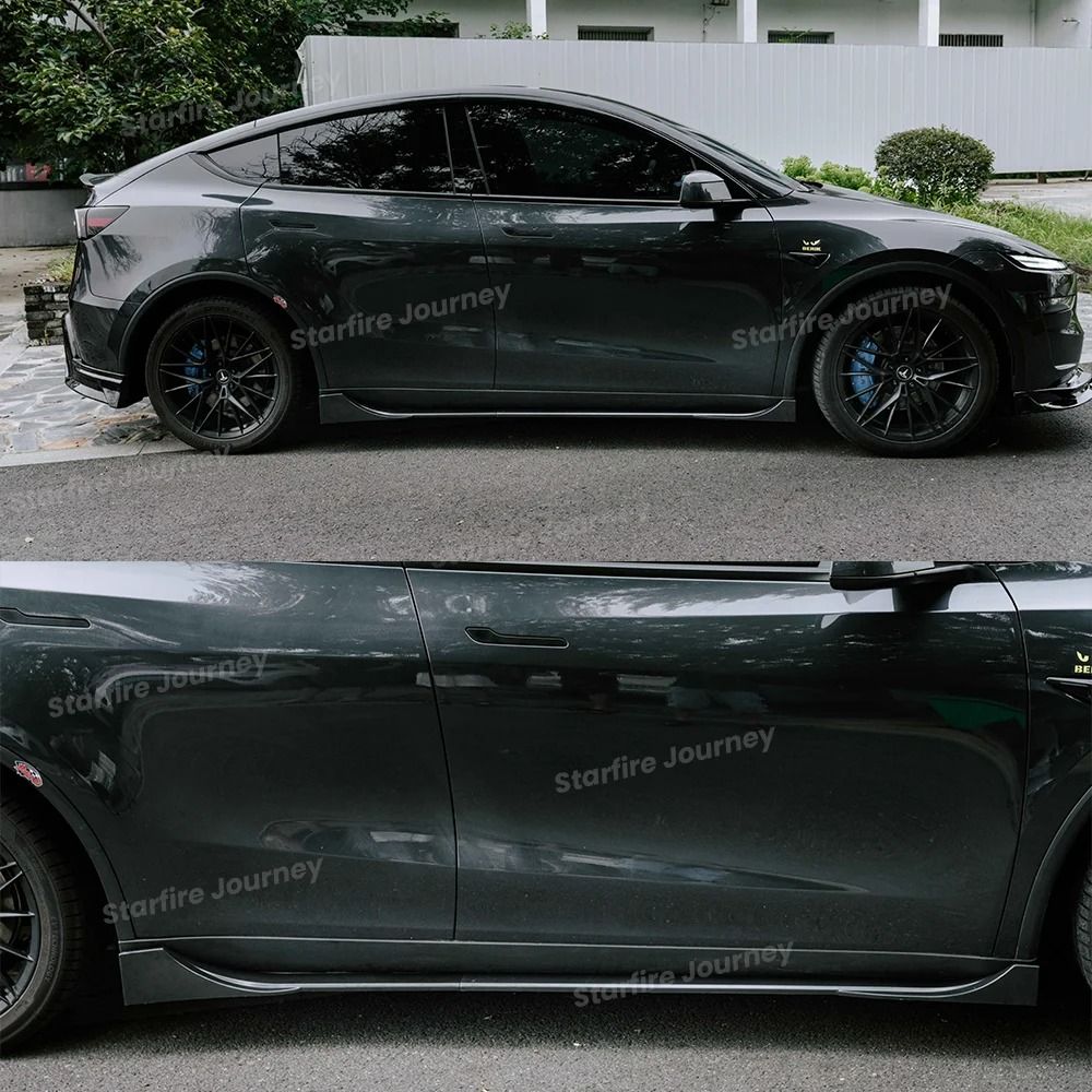 Tesla Model Y Juniper Front Lip And Side Skirt Body Kit 12