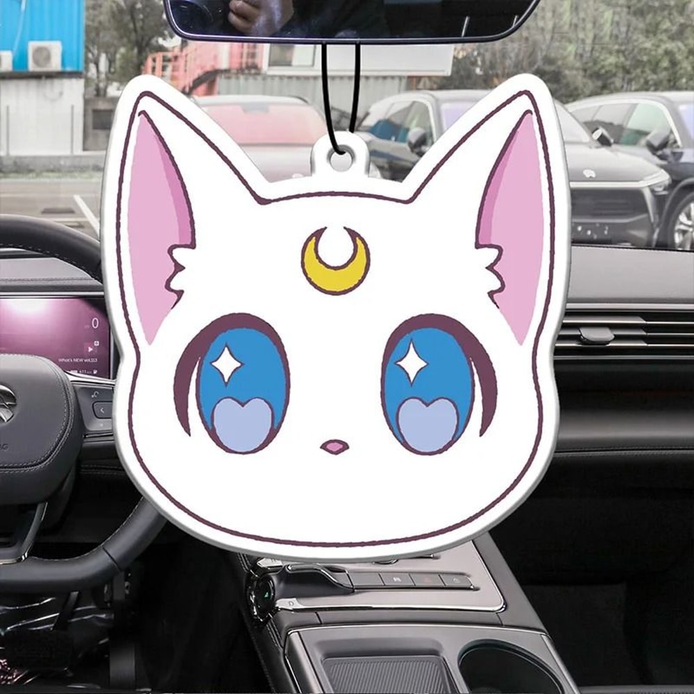 Cute Pink Cat Hanging Car Fragrance Air Freshener 0