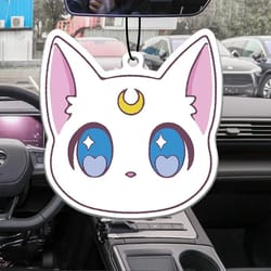 cute pink cat hanging car fragrance air freshener