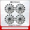 Tesla Model Y Turbine Style Matte Black Hubcap Cover Set 1