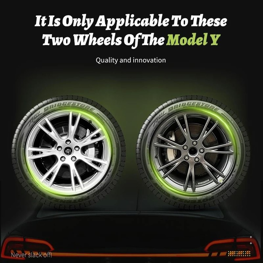 Tesla Model Y Turbine Style Matte Black Hubcap Cover Set 4