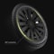Tesla Model Y Turbine Style Matte Black Hubcap Cover Set 5
