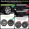Tesla Model Y Turbine Style Matte Black Hubcap Cover Set 8