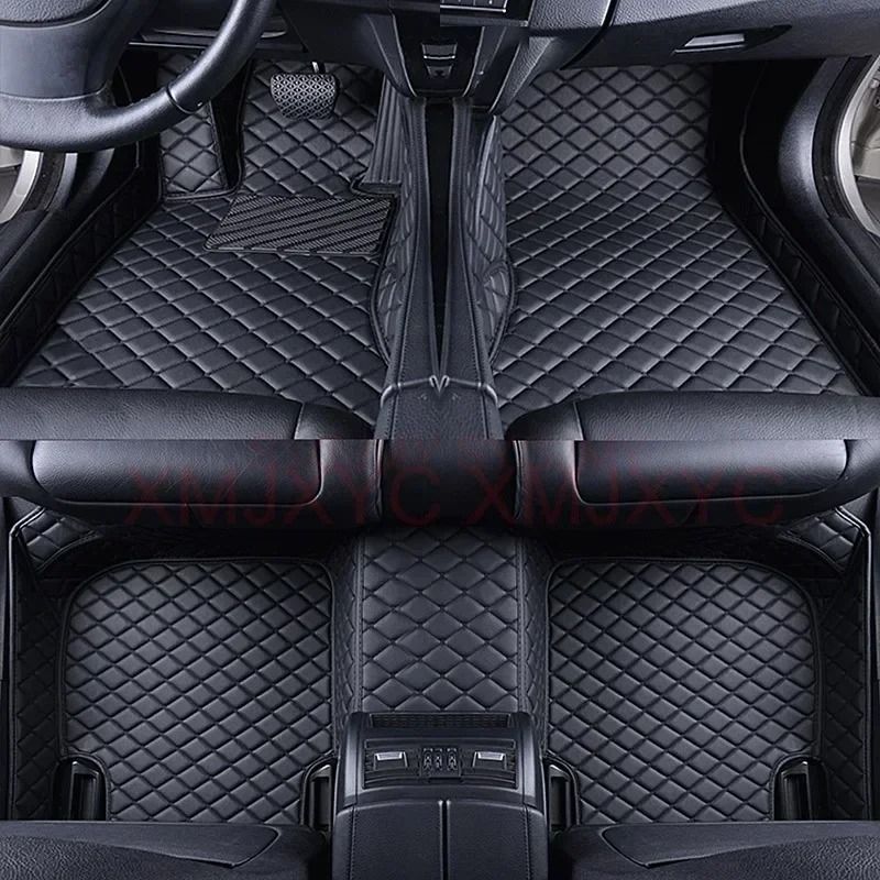 Custom 3D Artificial Leather Car Floor Mats For Ford Explorer And Focus 12