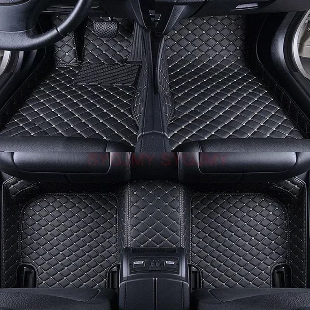 Custom 3D Artificial Leather Car Floor Mats For Ford Explorer And Focus 1