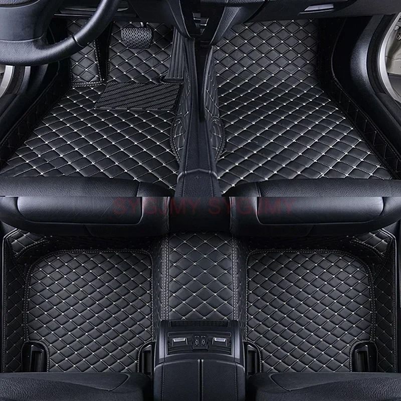 Custom 3D Artificial Leather Car Floor Mats For Ford Explorer And Focus 1