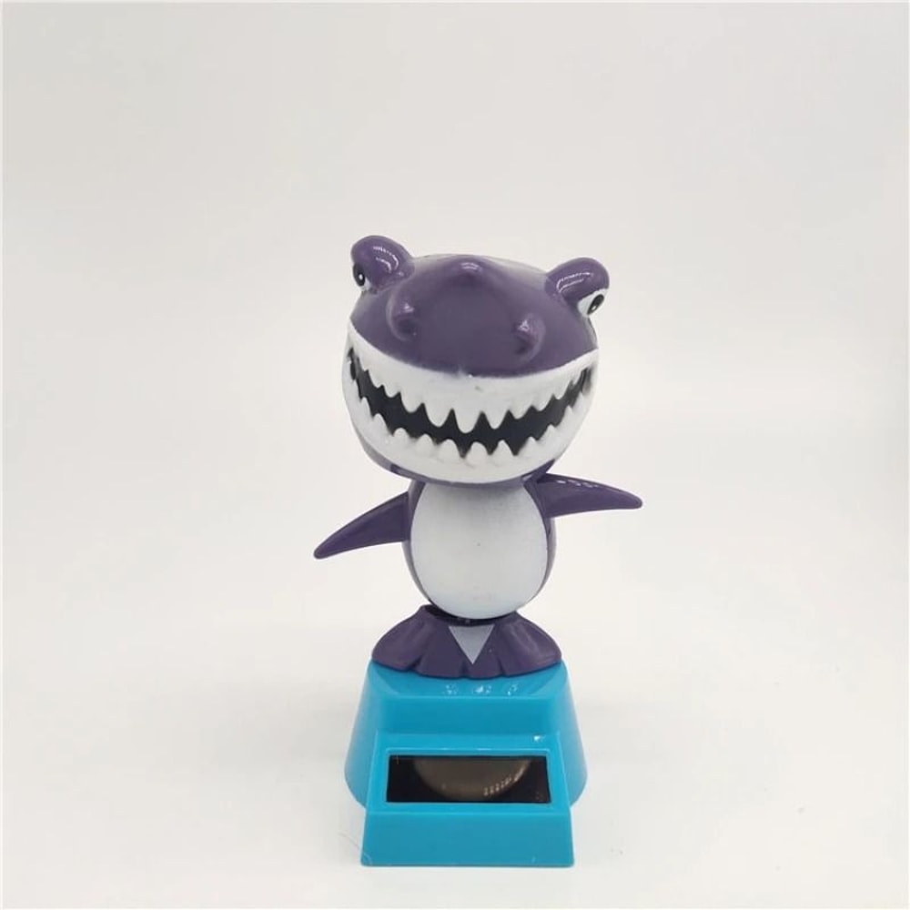 Solar Powered Funny Shark Bobblehead Car Decoration 7