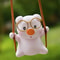 Cute Pink Swing Pig Rearview Mirror Car Pendant 1
