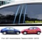 Gloss Black Window Pillar Trim Stickers For Peugeot And Citroen 7