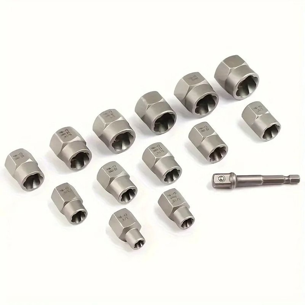 14 Piece Damaged Bolt And Nut Extractor Socket Set 3