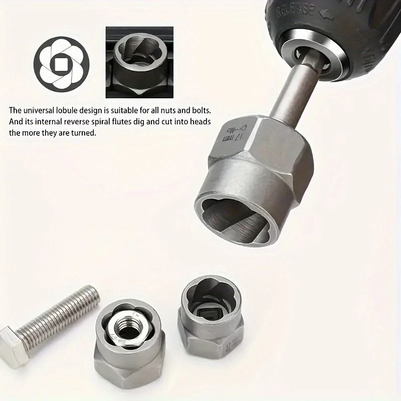 14 Piece Damaged Bolt And Nut Extractor Socket Set 4