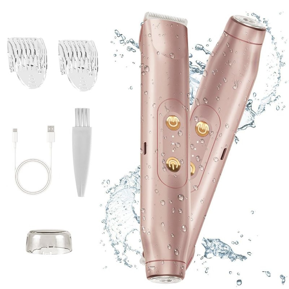 Electric Shaver For Women 2 In 1 Hair Removal Bikini Trimmer 9