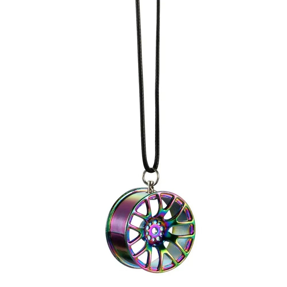 TurboStyle Car Hanging Ornament Wheel Hub Pendant For Rear View Mirror 2