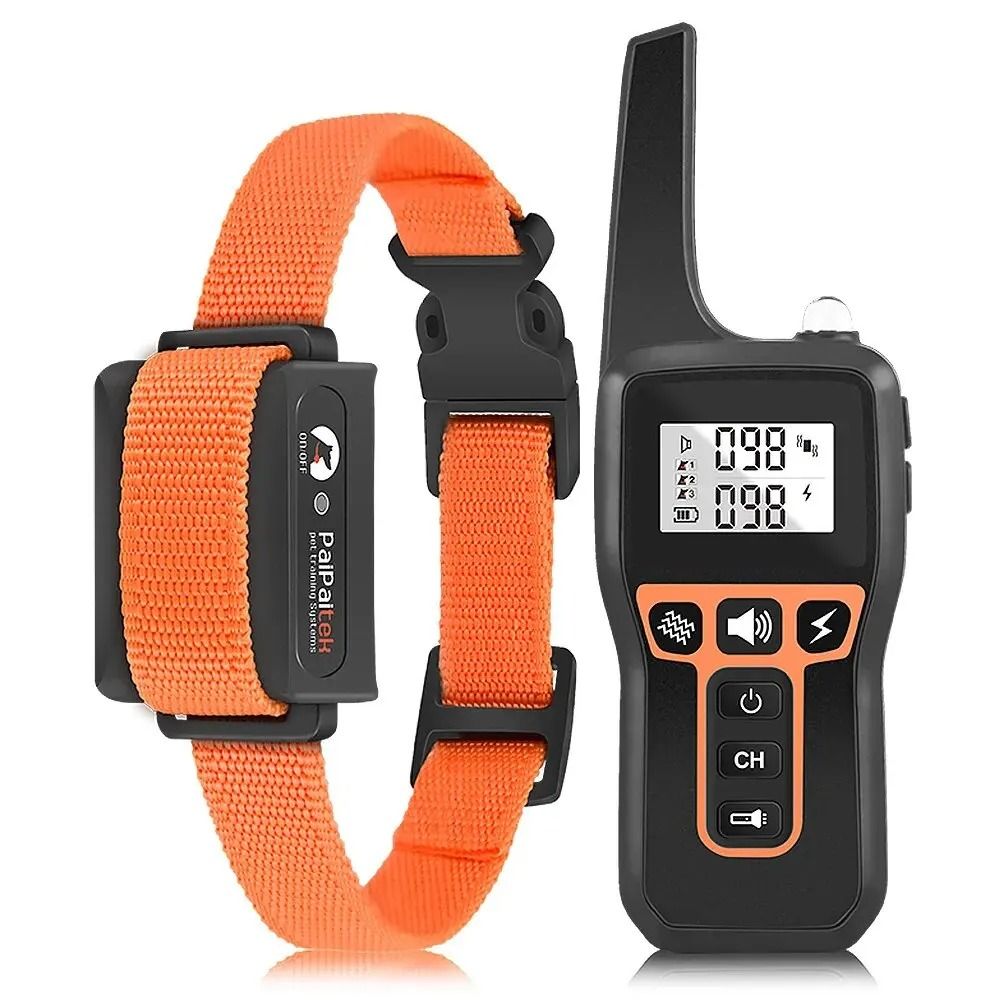 TrainPro Waterproof Dog Training Collar With Remote And Auto Bark Control 2