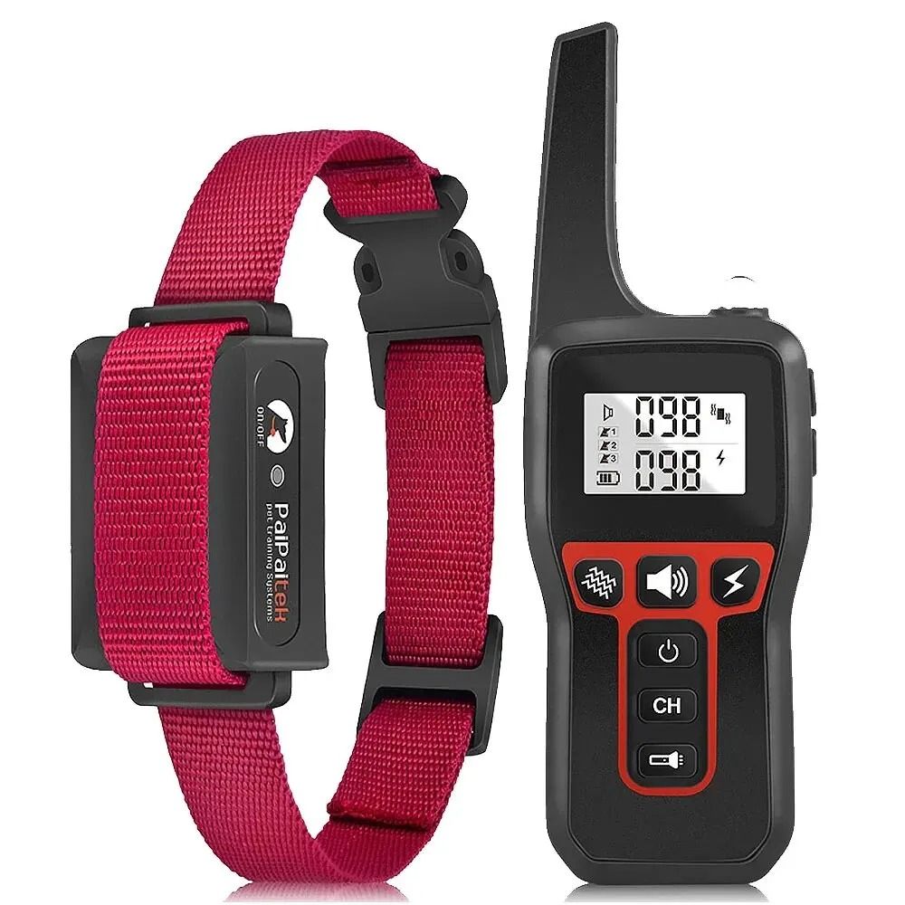 TrainPro Waterproof Dog Training Collar With Remote And Auto Bark Control 3