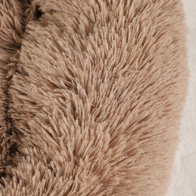 SnuggleNest Fluffy Dog Bed Warm Pet Sofa Basket For Dogs And Cats 5
