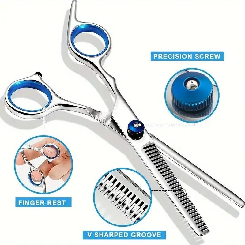 TrimGuard Pet Grooming Scissors Set With Rounded Safety Tips 7