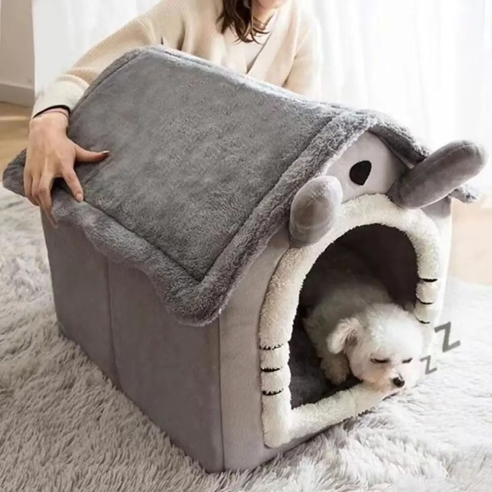 CozyNest All Season Dog House Bed For Small Dogs And Cats 0