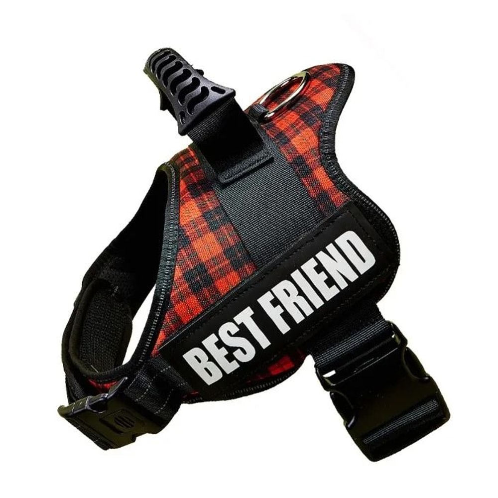 ComfortFit Adjustable Nylon Dog Harness With Custom Name ID 3