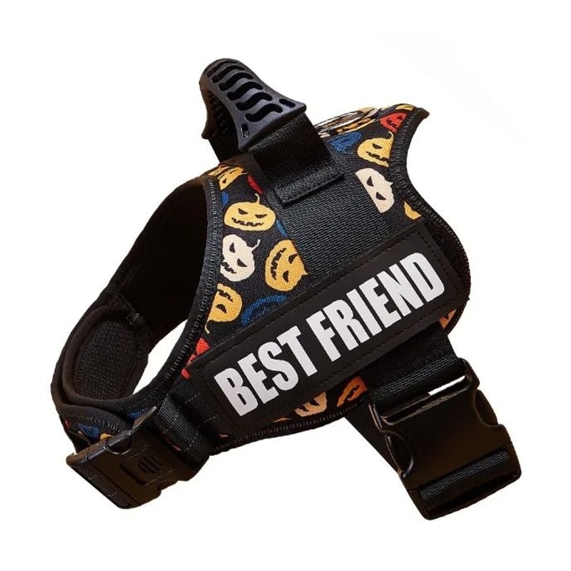 ComfortFit Adjustable Nylon Dog Harness With Custom Name ID 5