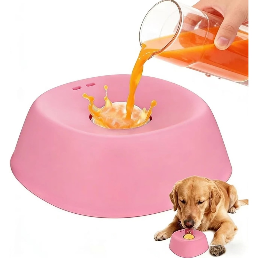 CalmBite Slow Feeder Dog Bowl And Lick Mat For Healthy Feeding 4