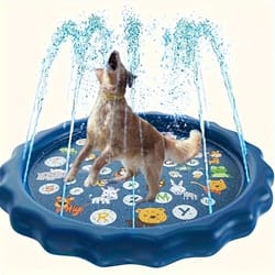 coolsplash outdoor pet bath basin with water spray cooling function