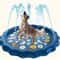 CoolSplash Outdoor Pet Bath Basin With Water Spray Cooling Function 0