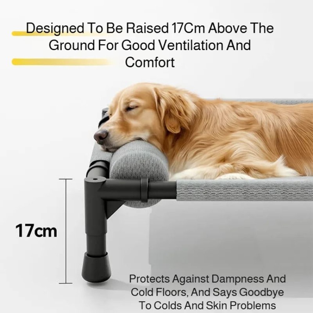 AirRest Raised Mesh Pet Bed With Pillow For Dogs And Cats 7