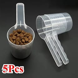 clearmeasure pet food scoop set with measuring scale