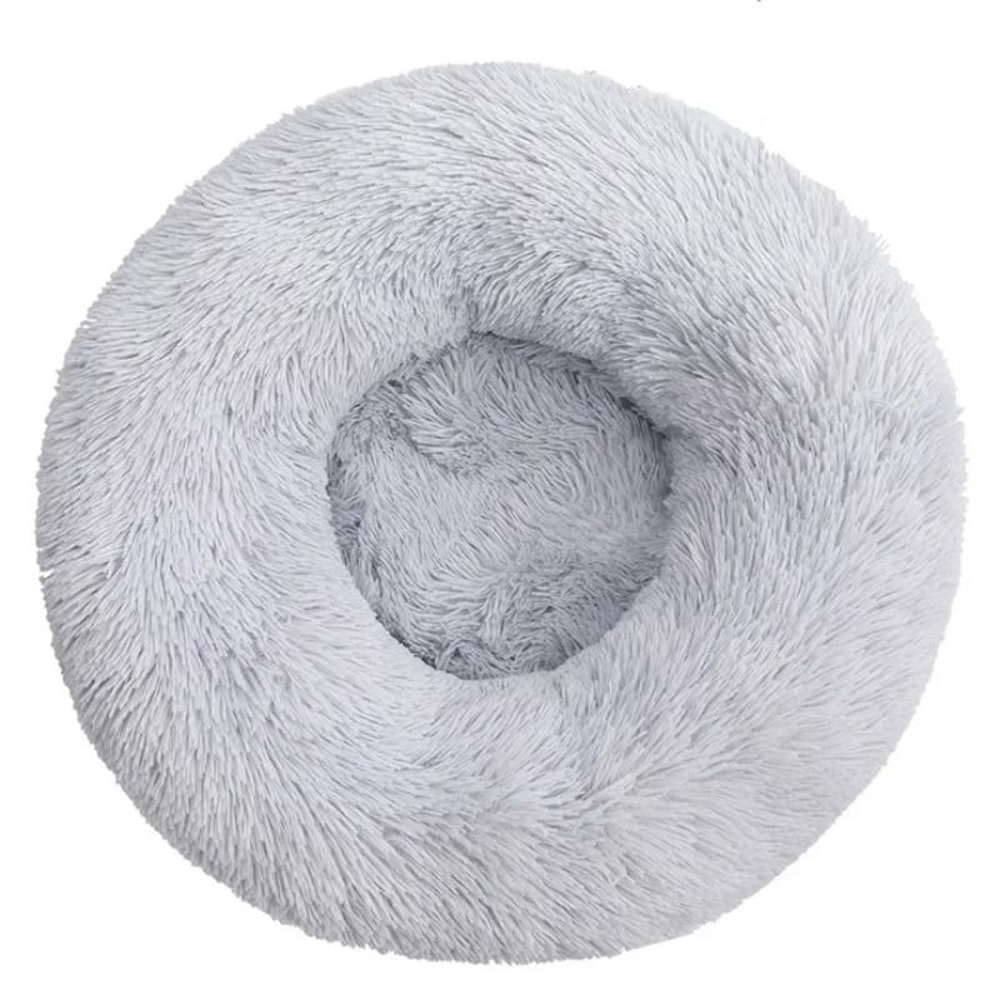 SnuggleCloud Plush Round Pet Bed For Dogs And Cats 11