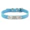 SafeTag Personalized PU Leather Dog Collar With Engraved Name ID 15