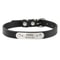 SafeTag Personalized PU Leather Dog Collar With Engraved Name ID 6