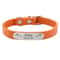 SafeTag Personalized PU Leather Dog Collar With Engraved Name ID 2