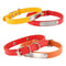 SafeTag Personalized PU Leather Dog Collar With Engraved Name ID 19