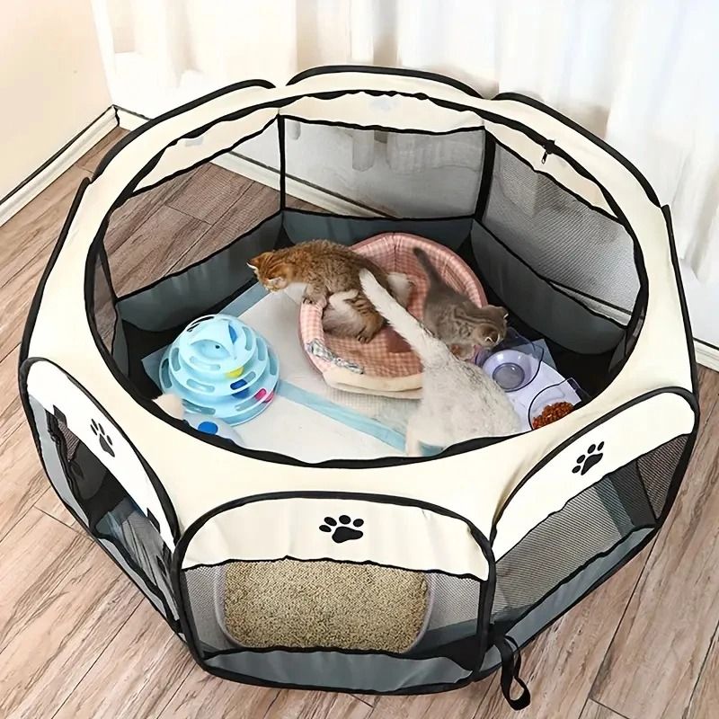 SafeNest Foldable Waterproof Cat Maternity Tent And Pet Playpen 6