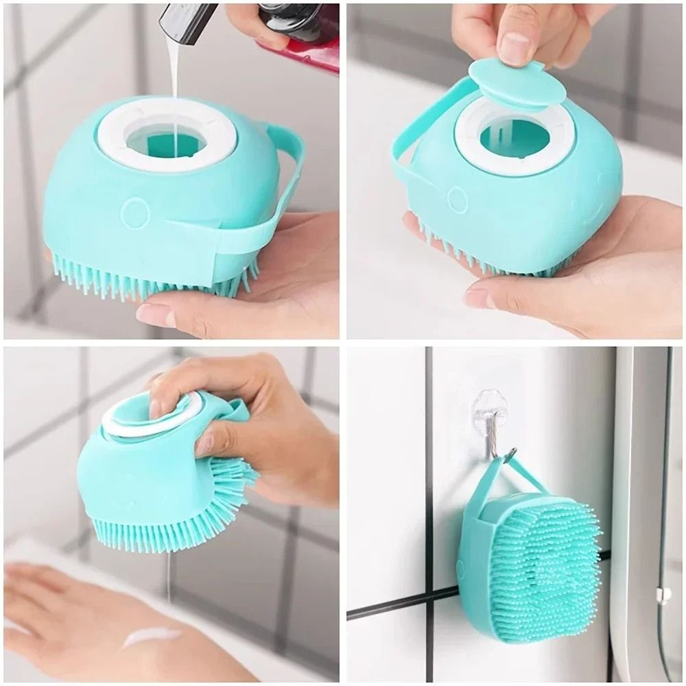 SoftPaws Silicone Pet Bath Massage Brush For Dogs And Cats 6