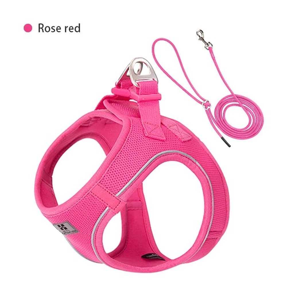SafeWalk Reflective Dog Harness And Leash Set For Small And Medium Pets 8